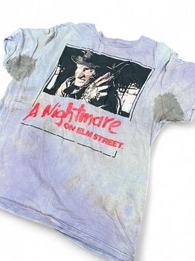 Thrashed Nightmare On Elm Street XL Freddy Krueger Horror Graphic Tee Distressed